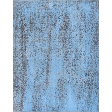 Pasargad 54681 9 ft. 2 in. x 12 ft. Vintage Overdye Hand-Knotted Wool RugBlue 54681 9x12